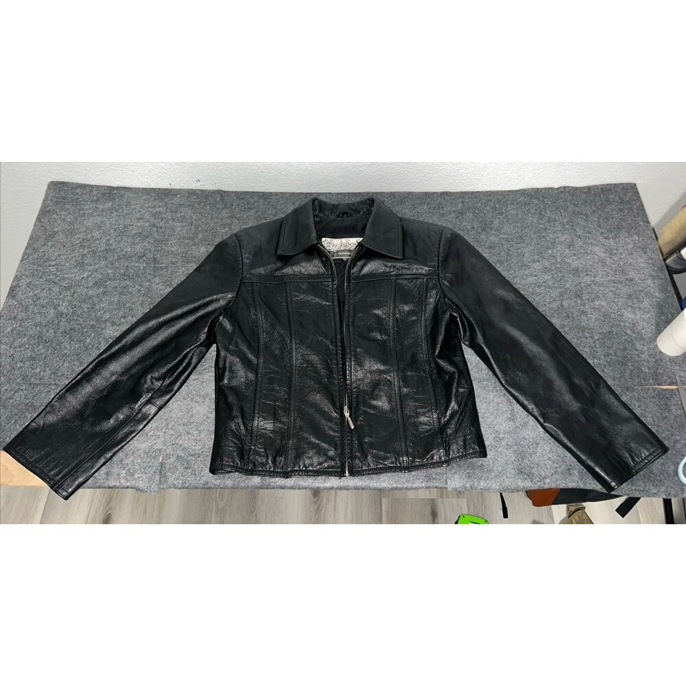 Women's Leather Jacket Size Small By Expression